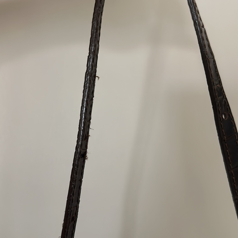 & OTHER STORIES Quiet Luxury Croc Shoulder Bag Leather Crossbody - Picture 6 of 6